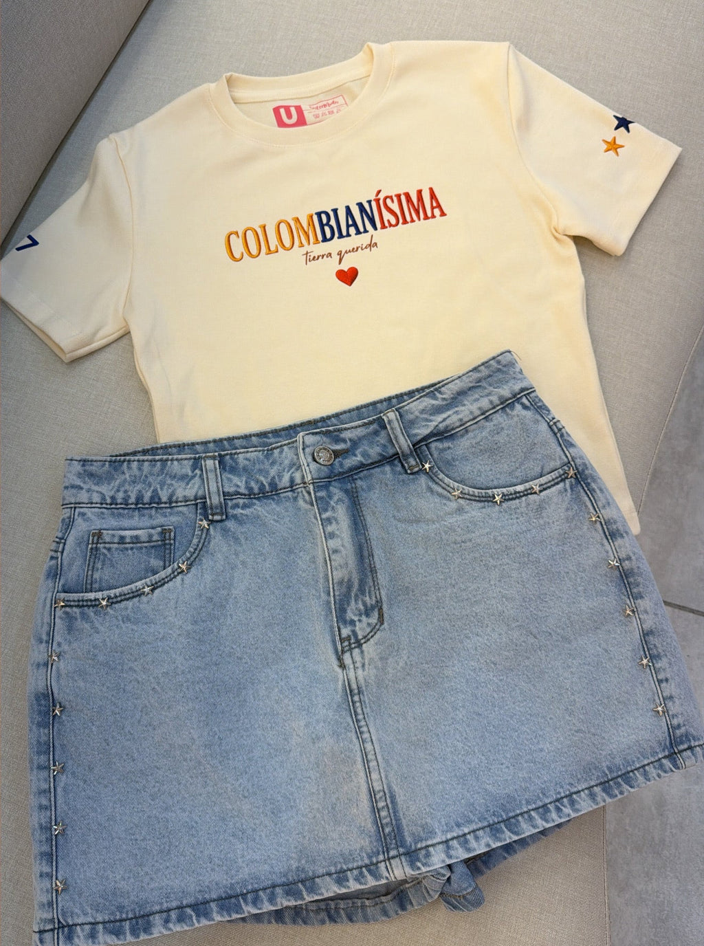 FALDA SHORT ESTRELLAS