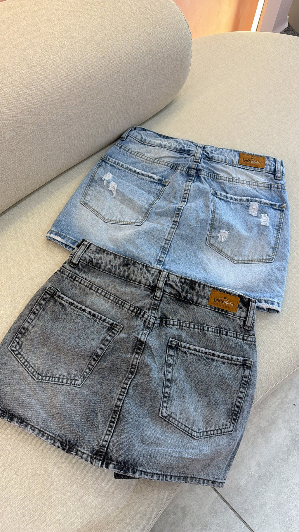 FALDA SHORT GRIS 😍