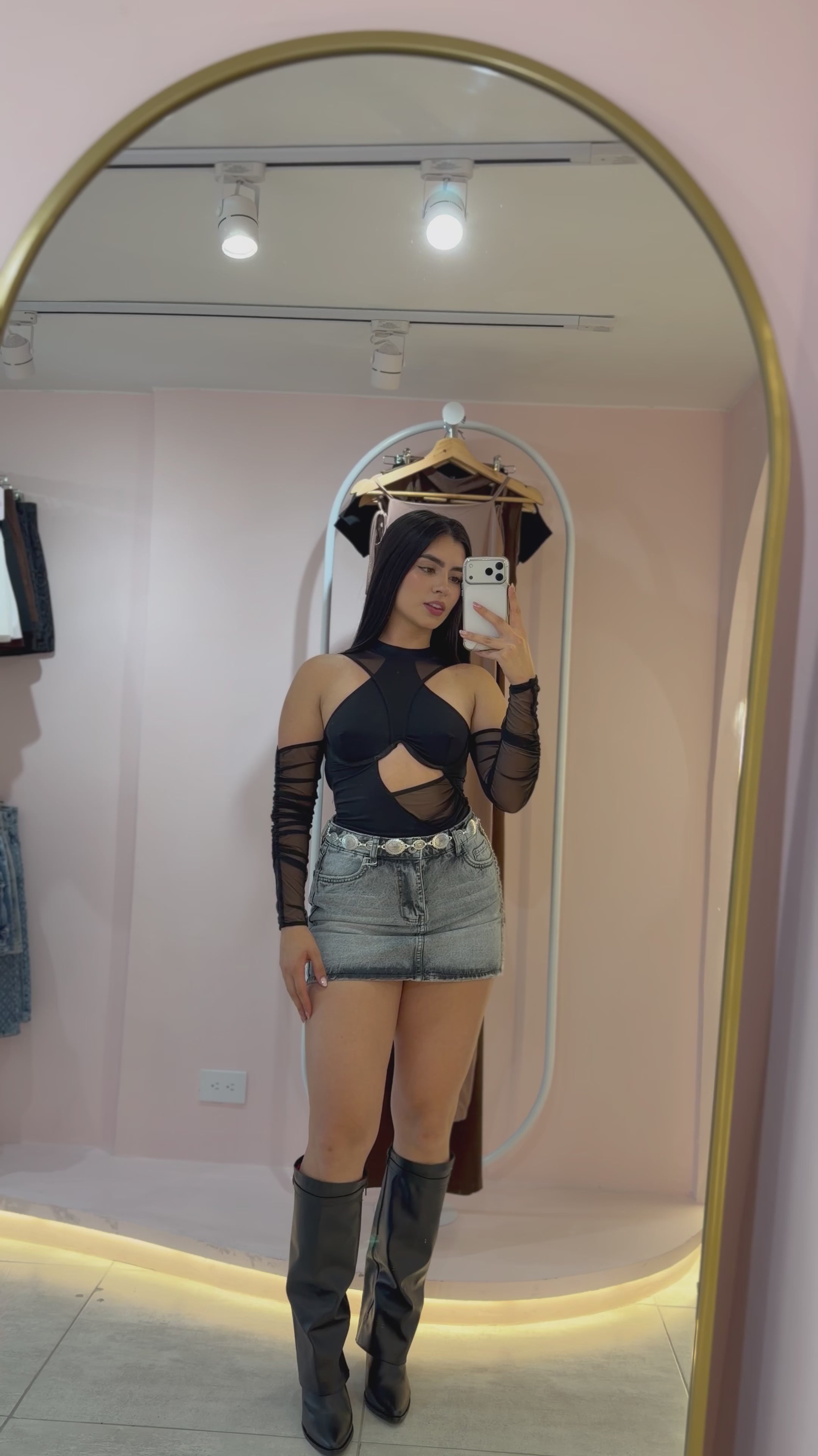 FALDA SHORT GRIS 😍